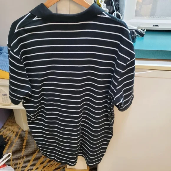 Polo by Ralph Lauren Black and White Striped Polo Shirt - Picture 5 of 8